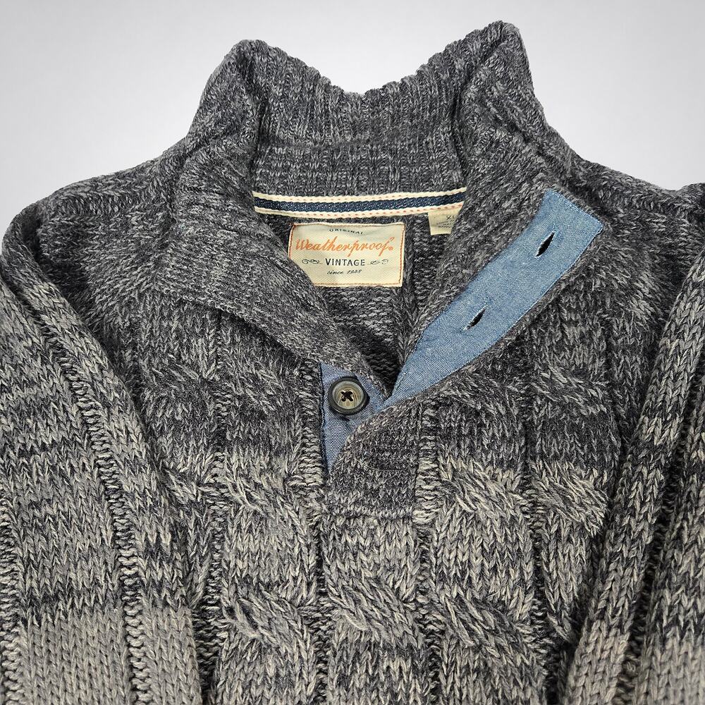 Weatherproof Vintage Cable Knit‎ Button-up Sweater XL